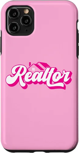 Vista 13 de iPhone 12 Pro Max Agente de Bienes Raíces Mujer Rosa Caso