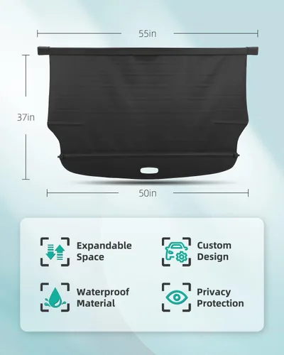 Vista 66 de SCITOO Funda de Carga 2011-2015 Compatible con Smart Fortwo 2008-2015 Compatible con Smart Fortwo 1.0L Funda Trasera Retráctil Mejorada con Aluminio
