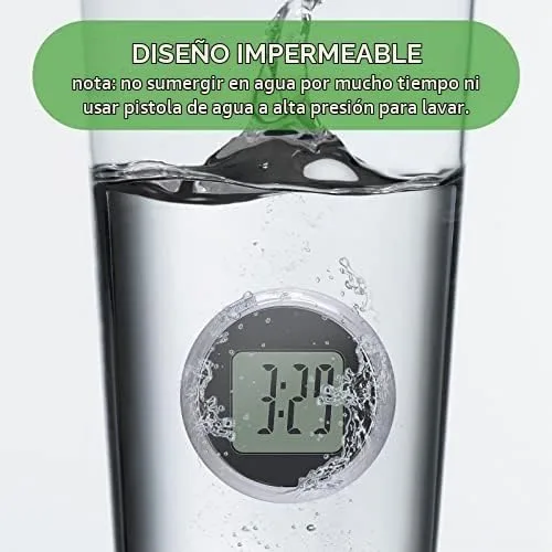 Vista 4 de Reloj digital impermeable para motocicleta, paquete de 4, 1.1 pulgadas de diámetro