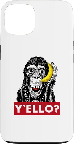 Vista 7 de Funda para iPhone 11 Pro Max Y'ello Monkey Calling Funny Supreme Print Case