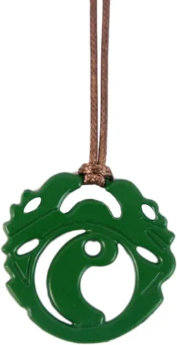 Vista 4 de Collar Lara Croft Verde Colgante Accesorios de lujo Accesorios Cosplay Props Xcoser