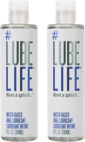 Vista 11 de LubeLife - Lubricante personal a base de agua con sabor a melocotón y crema de Anal Delight, lubricante seguro para juguetes para hombres, mujeres