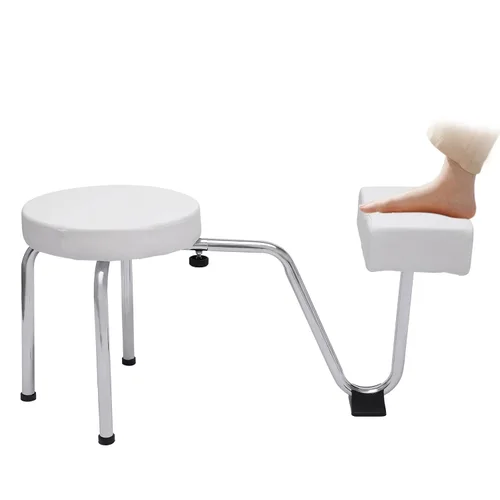Vista 9 de Reposapiés de pedicura, taburete ajustable para pies, reposapiés, reposapiés, pedicura, soporte para reposapiés para Nail Tech Spa, salón de Negro