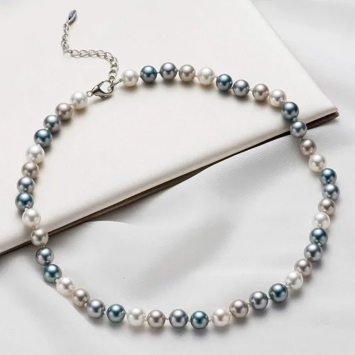 Vista 4 de BULINLIN - Gargantilla de cuentas con perlas, joyería de moda para cumpleaños, regalo para mujer
