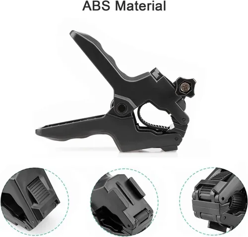 Vista 5 de FiTSTILL Soporte de Abrazadera Flexible Jaws con Cuello de Ganso Ajustable de 19 Secciones Compatible con Go Pro Hero