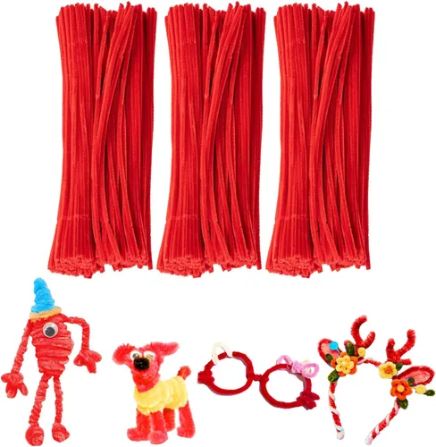 Vista 8 de Limpiadores de tubos negros para manualidades, 200 unidades de varillas de chenilla, suministros para manualidades, manualidades de Halloween