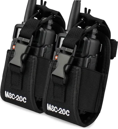 Vista 7 de Funda de radio 3 en 1 para GPS Kenwood Motorola baofeng UV5R UV82 UV5RA 888S Retevis H777 Radio bidireccional Walkie Talkie MSC 20C (1 paquete)