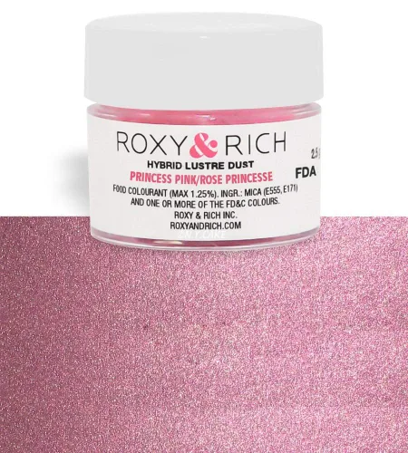 Vista 5 de Roxy & Rich Hybrid Luster Powder - Colorante para alimentos, color perla natural, 0.09 oz