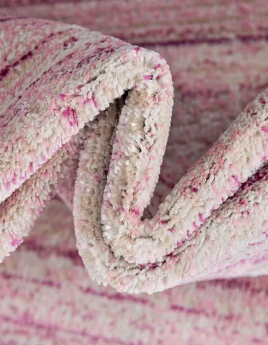 Vista 8 de Unique Loom Uptown Collection - Alfombra Madison Avenue (4 pies 1 pulgada x 6 pies 1 pulgada, rectangular, rosa/marfil)