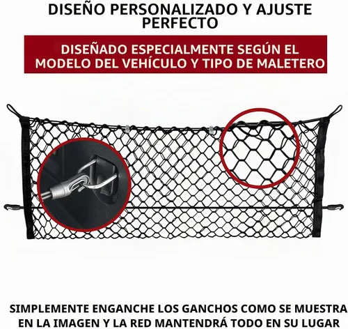 Vista 3 de Red de carga de malla para maletero estilo sobre para Ford Explorer Base ST XLT 2020-2024 – Accesorios de coche – Organizadores y almacenamiento
