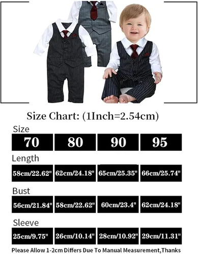 Vista 6 de EGELEXY esmoquin chaleco, traje para casamiento, formal para bebé