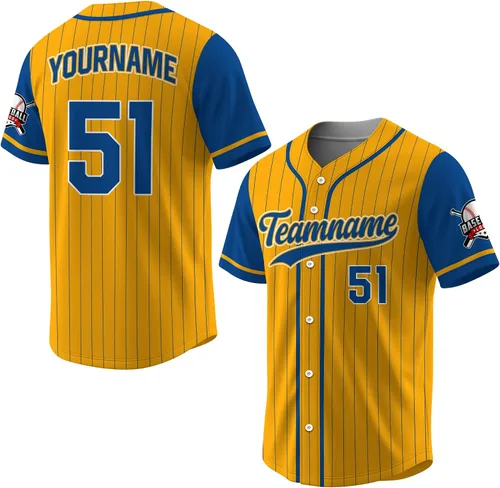 Vista 25 de Camiseta de béisbol a rayas personalizadas con logotipo de número de nombre para hombres, mujeres, jóvenes, niños, camiseta de uniforme