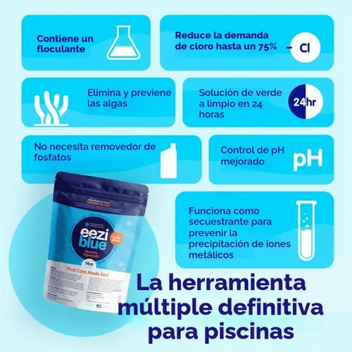 Vista 6 de Alguicida de piscina para piscina sobre el suelo y enterrada, tratamiento mensual de algas