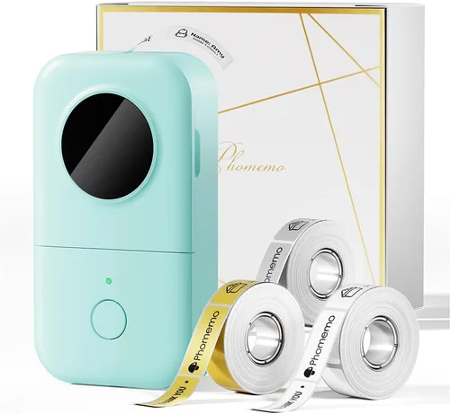 Vista 14 de Phomemo D30 - Etiquetadora con cinta, Bluetooth, portátil, pequeña, para teléfono inteligente, múltiples plantillas, icono de fuentes, fácil