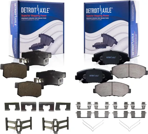 Vista 51 de Detroit Axle - Pastillas de freno traseras para Toyota Prius 2012-2015 Prius Plug-In 2017-2018 Corolla iM 2016 Sion iM 2011-2017 Lexus CT200h
