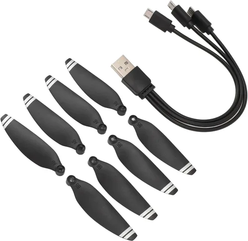 Vista 4 de Hélices de repuesto profesionales de bajo ruido para mini drones de la serie, compatibles con accesorios E88 E58 optimizados
