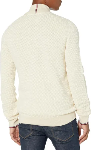 Vista 2 de Tommy Hilfiger Suéter de cuello alto con cremallera completa para hombre