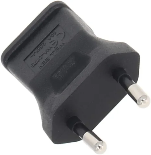 Vista 4 de Fielect C14 macho a hembra US NEMA 5-15R adaptador de enchufe convertidor C14 a NEMA 5-15R enchufe adaptador de corriente, 1 unids