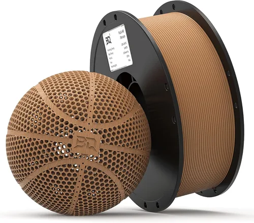 Vista 11 de BIQU PLA-HR filamento de impresora 3D flexible específicamente para imprimir balones de baloncesto sin aire, carrete de 1.75mm 1KG (2.2lbs)