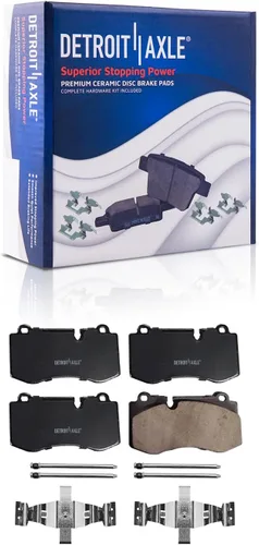 Vista 41 de Detroit Axle - Juego de pastillas de freno para pinza de freno delantera izquierda de repuesto para Express Savana 1500 2500 Tahoe Astro Yukon