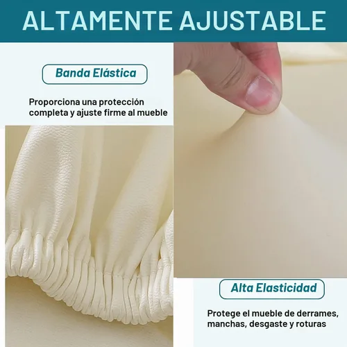 Vista 3 de HFCNMY Fundas para taburetes redondas, elásticas de poliuretano redondo, impermeables, fundas de asiento para taburetes de bar, fundas de asiento
