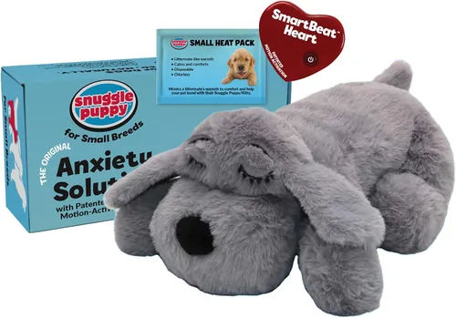 Vista 8 de Snuggle Puppy Junior - Juguete para cachorros de razas pequeñas, juguete de peluche más pequeño con pulso de sensación real, diseñado