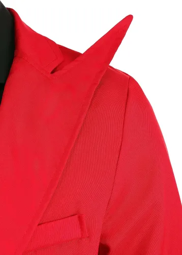 Vista 6 de Traje rojo para adultos disfraz de diablo para hombre Rojo