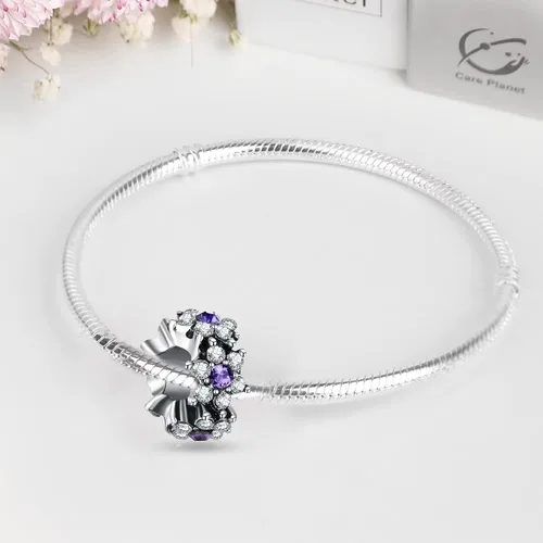 Vista 4 de Abalorios de plata de ley 925 para pulseras Pandora, regalos de joyería para mujer y niña.