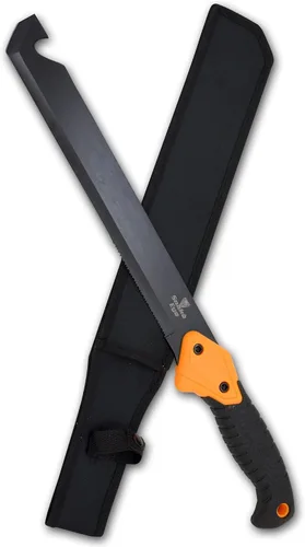 Vista 10 de Snake Eye Machete with Heavy Duty Construction-Ergonomic Non-Slip Handle and Belt Sheath for Gardening, Land-Management, Bushcraft, Hunting and