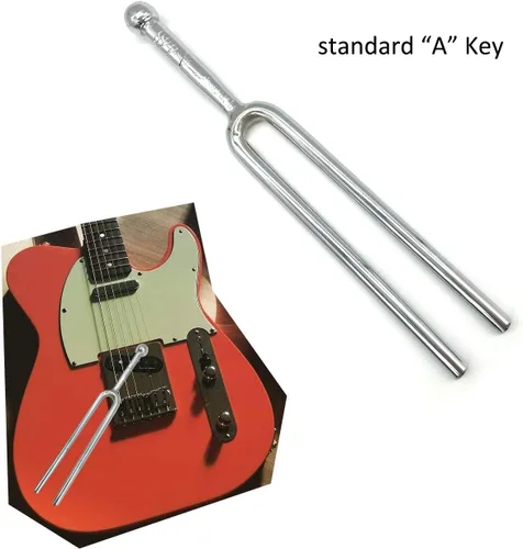 Vista 7 de A440 Hz A440 Hz. Llave estándar A para piano, guitarra, bajo, violín, afinador, cuerda, instrumento musical, afinador, diapasones, todo en bolsa
