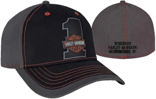 Vista 2 de Harley-Davidson - Gorra de béisbol para hombre, color negro, Negro
