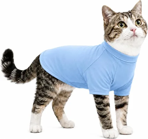Vista 41 de Lovelonglong Sudadera para perro, otoño, invierno, clima frío, camisetas para perros pequeños, medianos y grandes, ropa de chihuahua, color negro, XS