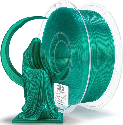 Vista 28 de ZIRO - Rápido cambio de color PLA, filamento translúcido multicolor de 1.75mm, material para impresión 3D, carrete de 1kg, precisión dimensional