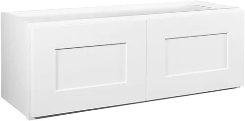 Vista 27 de Design House Brookings - Armario de cocina W2412, 24 pulgadas de ancho x 12 pulgadas de profundidad x 12 pulgadas de alto, pintado blanco, madera
