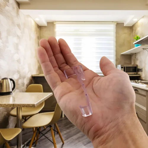 Vista 7 de Clips para cenefa de ventanas, 4 tamaños diferentes, paquete de 6, 10, 12 y 20