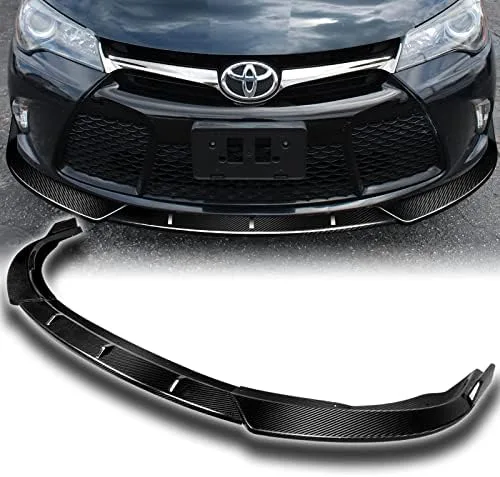 Vista 6 de EPARTS - Juego de 3 piezas de estilo para parachoques delantero, deflector de labios, protector para el cuerpo, compatible con Toyota Camry Pintado