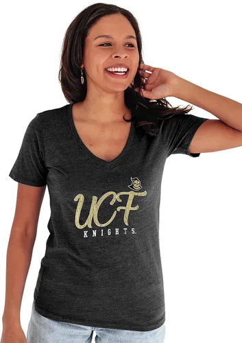 Vista 21 de Blue 84 NCAA - Camiseta de triple mezcla con cuello en V para mujer