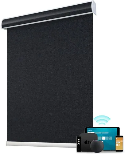 Vista 20 de SmartWings Persianas enrollables con cable duro PoE 100% opacas, muestra de tela
