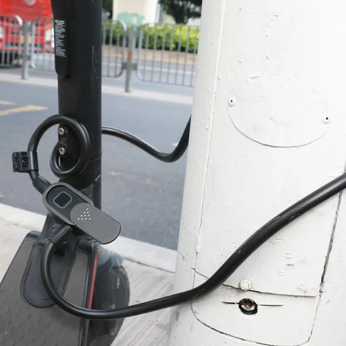 Vista 11 de eLinkSmart - Cerradura de bicicleta de huellas dactilares, bloqueo de cable