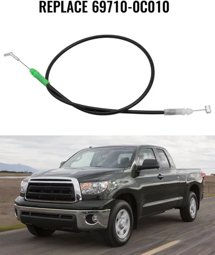 Vista 4 de Conjunto de cable de puerta delantera para Toyota Tundra Sequoia Fielder Land Cruiser 2000 2001 2002 2003 2004 2005 2006, pestillo de puerta