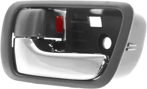 Vista 2 de Garage-Pro Manija de puerta interior compatible con Toyota Camry 2002-2006 delantera o trasera, bisel gris del lado del conductor con palanca cromada