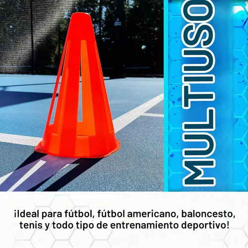 Vista 4 de FRANKLIN SPORTS INDUSTRIA 4PK 10' Flex Marcador Cono Fútbol Accesorios
