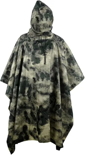 Vista 11 de MINUSE Impermeable impermeable Poncho al aire libre militar táctico impermeable camping senderismo trajes viaje paraguas lluvia