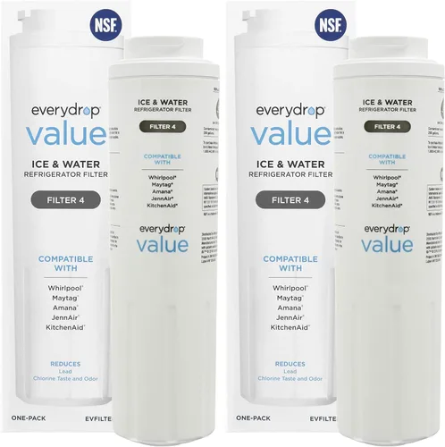 Vista 6 de everydrop® Value by Whirlpool Filtro para refrigerador de hielo y agua 4, EVFILTER4, paquete individual
