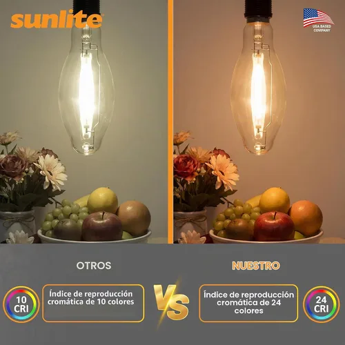 Vista 4 de Sunlite 03634-SU LU250/MOG - Bombilla de sodio de alta presión de 250 W, base Mogul (E39), código ANSI S50, 28000 lúmenes, 24000 horas de vida