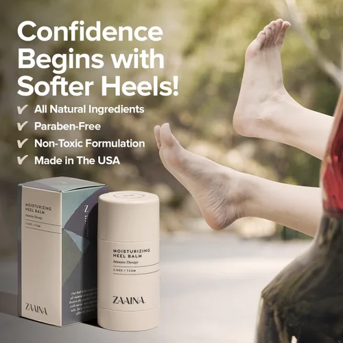 Vista 9 de ZAAINA Bálsamo para talones, crema milagrosa para pies 100% natural para alivio rápido, terapia de cuidado de pies hidratante intensiva para talones