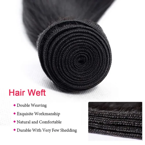 Vista 21 de Beauty Forever Yaki - Extensiones de cabello humano virgen mongol sin procesar, grado 12A, 3 paquetes de cabello humano virgen mongol sin procesar