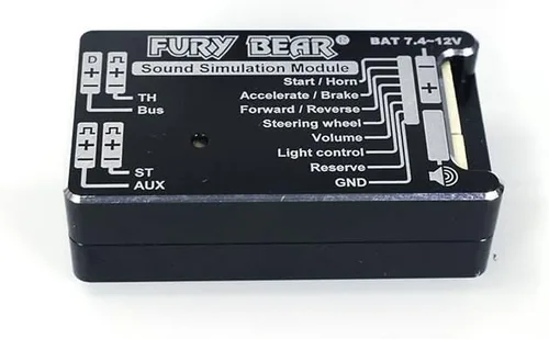 Vista 2 de Sistema de sonido Fury Bear para 1/14 Lesu Rc Tractor Trailer Truck Car