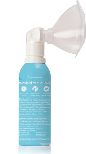Vista 7 de Frida Baby NoseFrida - Inhalador nasal de niebla salina, espray descongestionante para la congestión y el alivio de alergias para bebés + niños