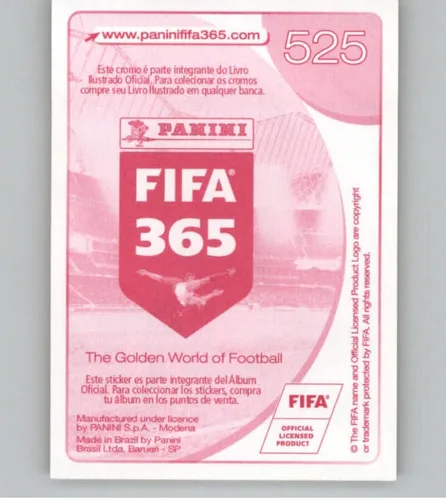 Vista 2 de Pegatinas Panini FIFA 365 2016-17 Central/Sudamérica #525 Andrea Bertolacci A.C. Milan - Adhesivo oficial de álbum de fútbol en estado crudo